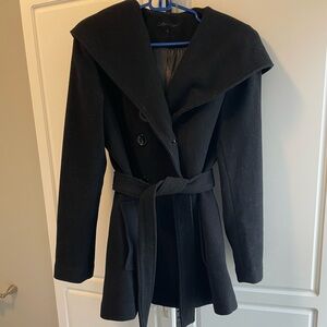 Calvin Klein pea coat with hood